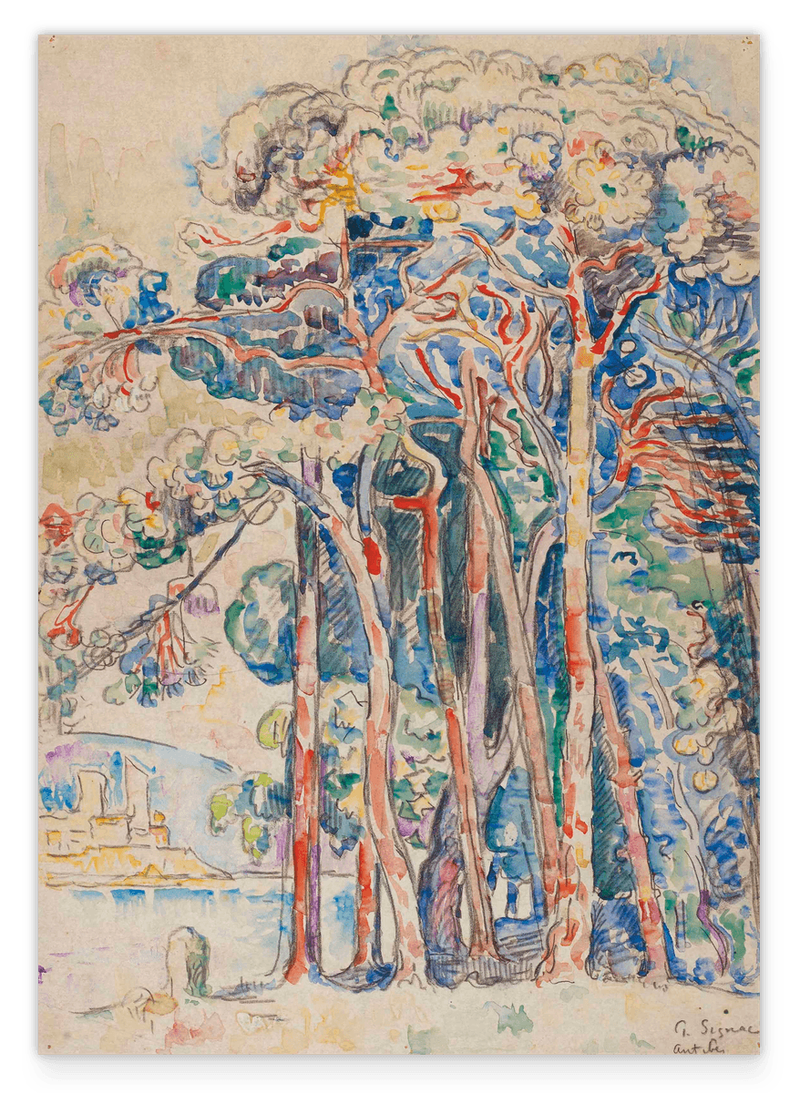 Paul Signac - Antibes, das Fort von Juan-les-Pins