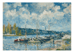 Alfred Sisley - Die Seine bei Bougival