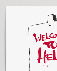 After Hover: Banksy Hip Hop Ratte - Modern Street-Art - Kunstdruck Klein bis Groß XXL - Geschenk Wohnzimmer, Schlafzimmer