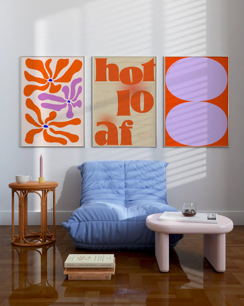 Dopamine Decor Trend - Poster Setin Orange