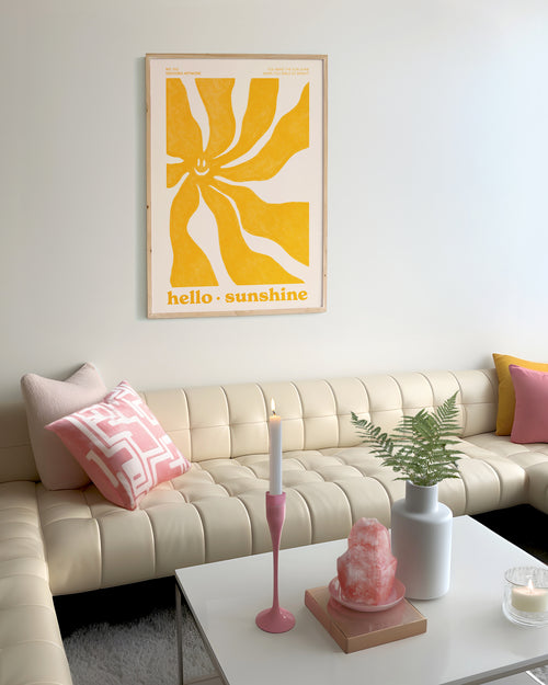 Gelb Poster Hello Sunshine Dekoora online kaufen