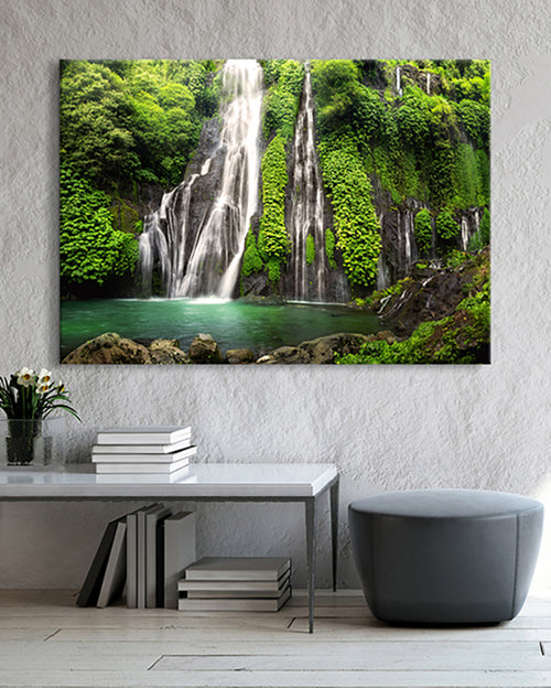 Natur-Leinwandbilder-Wasserfall-Regenwald