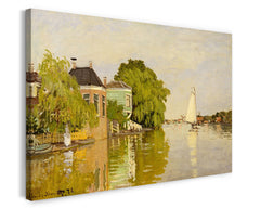 Claude Monet - Häuser am Ufer der Zahn (1871)