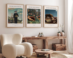 After Hover: Set aus 3 Postern: Klassiker von Henri Rousseau