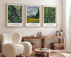 After Hover: Set aus 3 Postern: Natur Klassiker von Vincent van Gogh