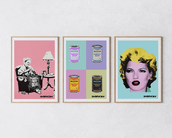 Set aus 3 Postern: "Pop-Art"
