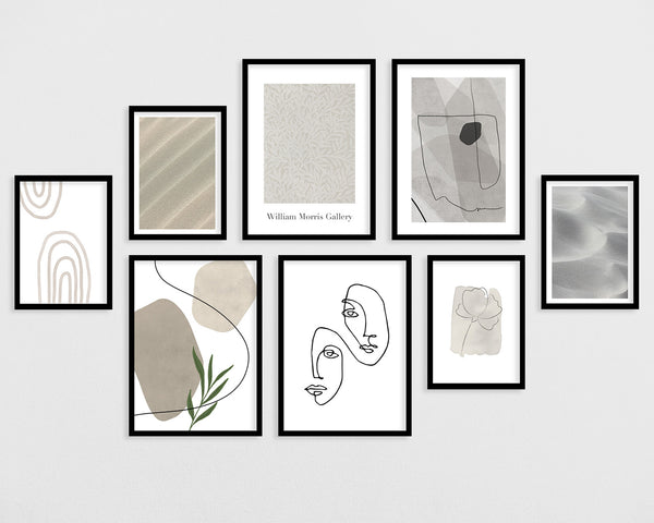 Poster-Set "Abstrakt in Beige"
