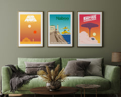 After Hover: Poster-Set Star Wars Illustrationen