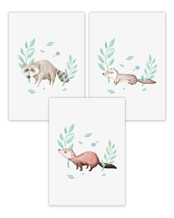 Poster-Set "Süße Tiere"