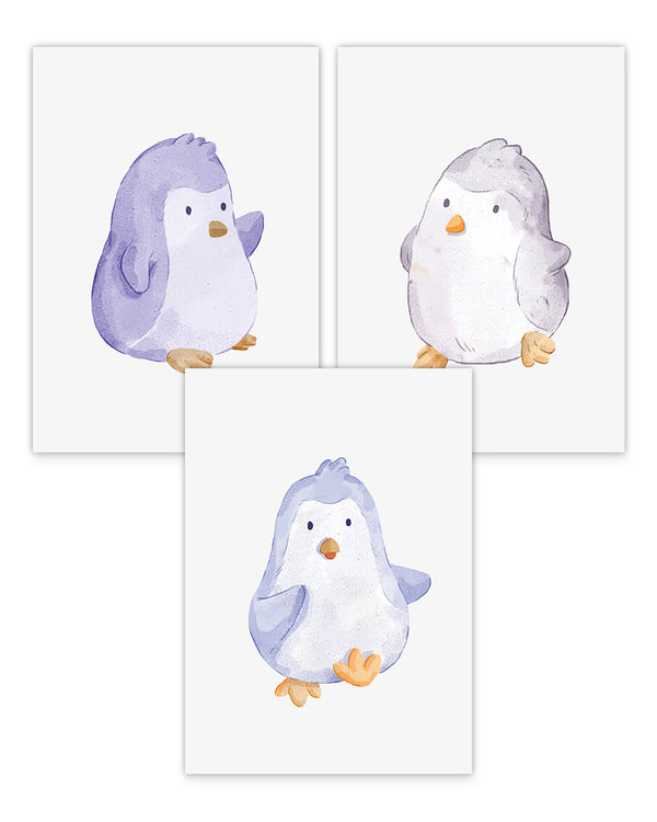 Poster-Set "Süße Pinguine"