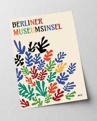 Berliner Museumsinsel mit Blättern - Matisse inspiriert