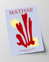 Rote Koralle mit Sonne im Stil von Matisse