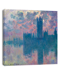 Claude Monet - Das Parlament, Sonnenuntergang (Die Häuser des Parlaments, bei Sonnenuntergang)