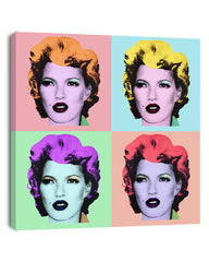 Pop-Art Kate Moss Meats Marilyn Monroe - Banksy Inspiriert von Andy Warhol, Street-Art - Moderner Kunstdruck Canvas