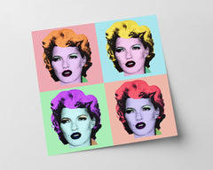 Pop-Art Kate Moss Meats Marilyn Monroe - Banksy Inspiriert von Andy Warhol, Street-Art - Moderner Kunstdruck Canvas